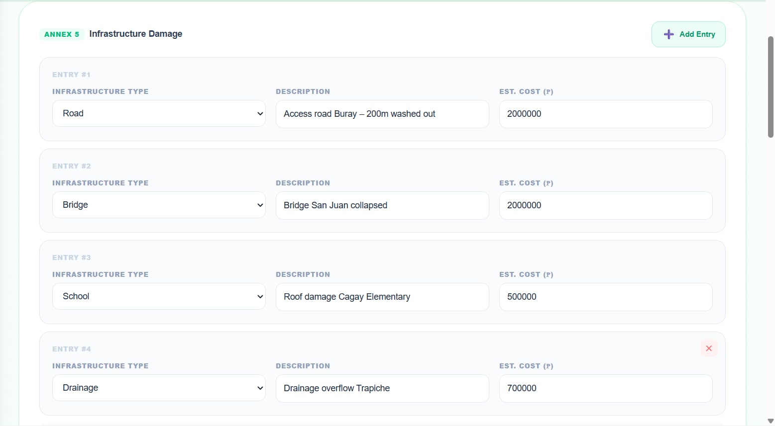 DRRM-ERS — PDRRMO Disaster Reporting System — system screenshot