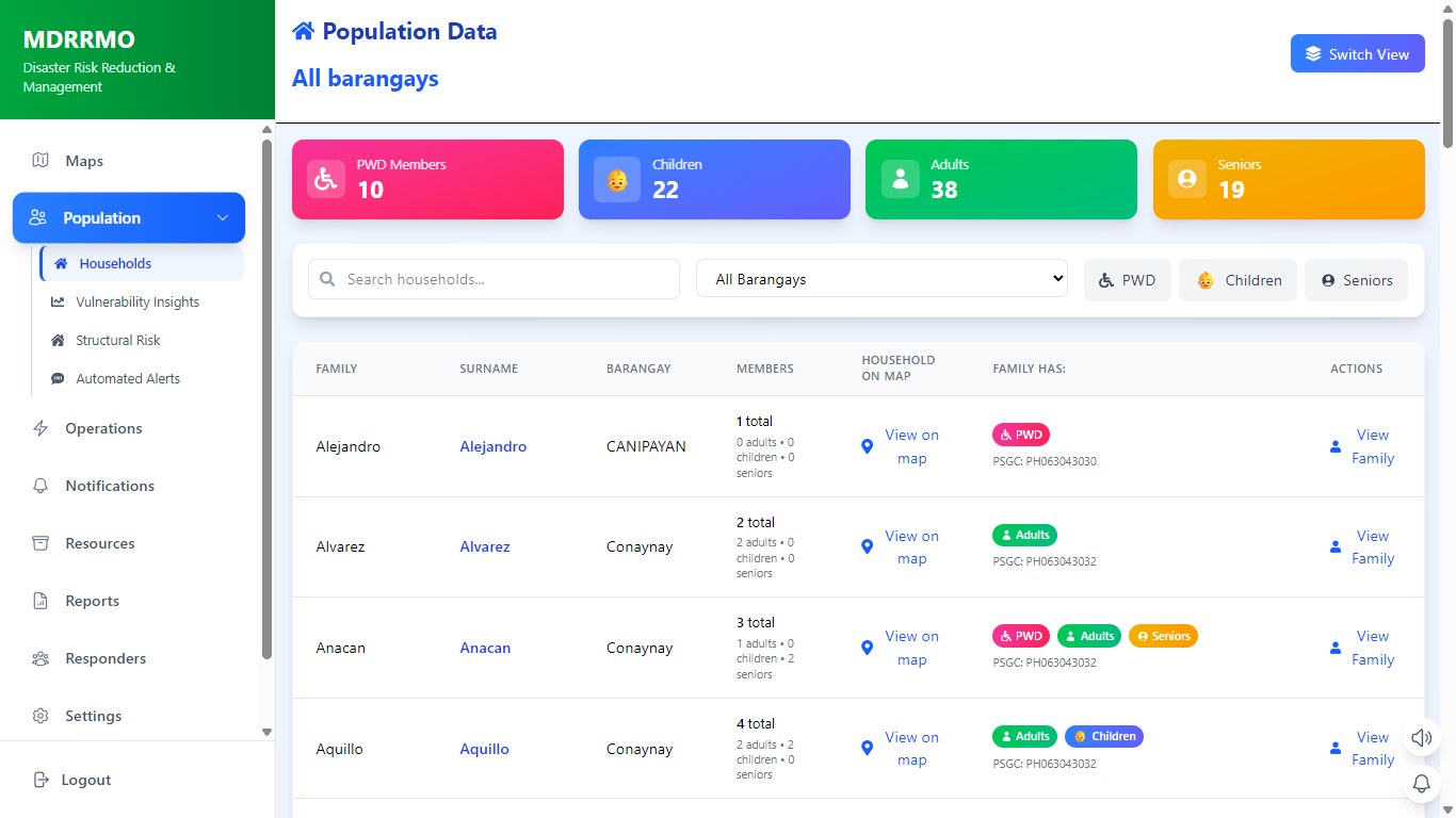 LOTIS — Emergency Response GIS System — system screenshot